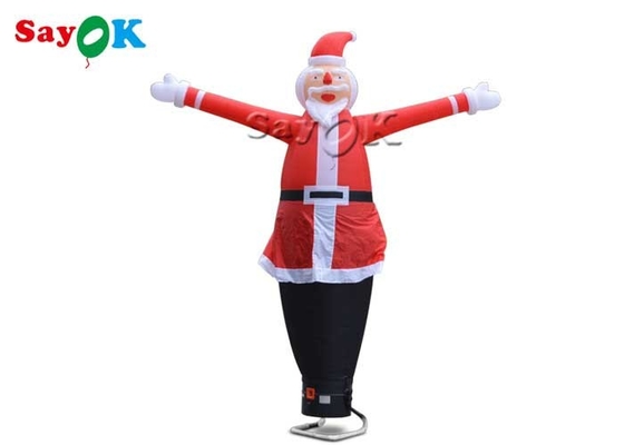10m 팽창식 크리스마스 공기 무희를 광고하는 팽창식 엉뚱한 물결치는 관 남자 값싼 물건