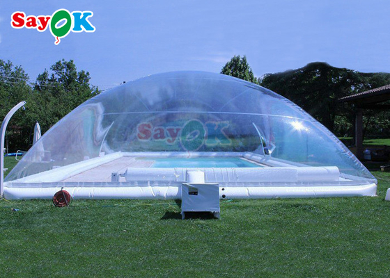 야외 맞춤 투명 맑은 방수 PVC 수영 커버 텐트 겨울 장막 거품 돔